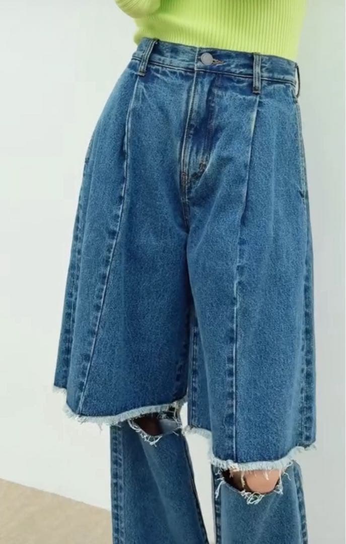 WCJレイヤードデニムパンツ