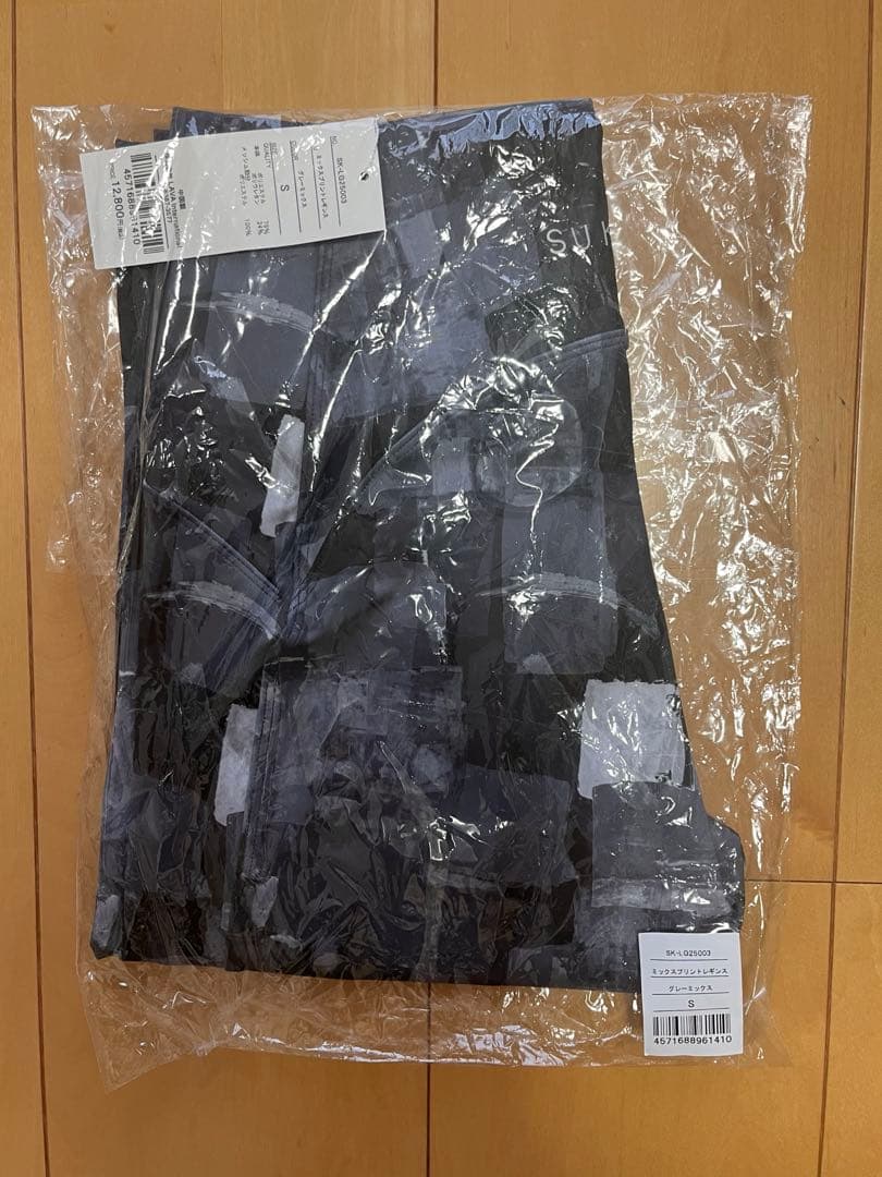 sukala ミックスプリントレギンス　グレーミックス　S 新品
