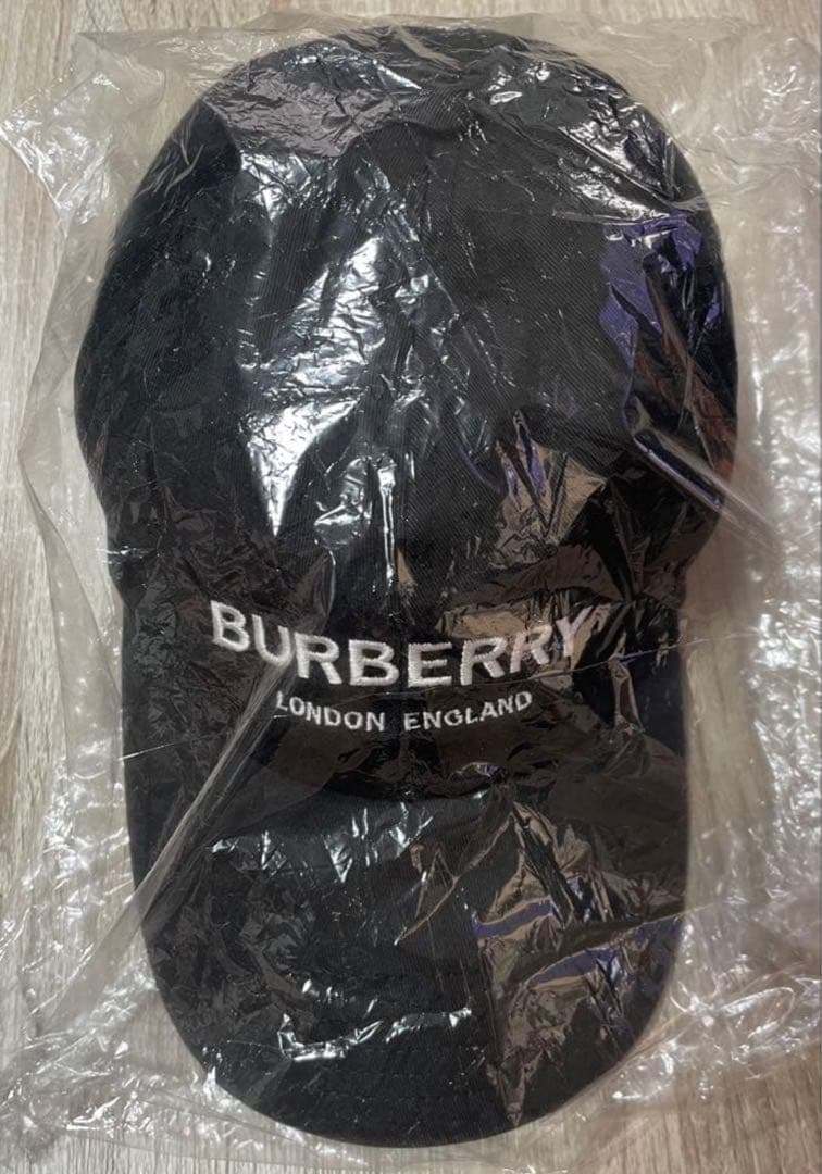 【人気】BURBERRY ブラック キャップ Lサイズ