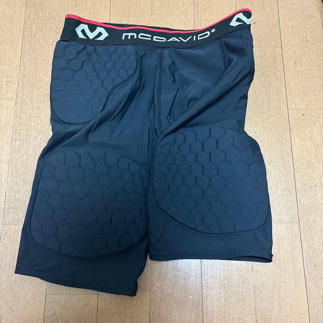 や*ち様 McDavid パッド付きハーフパンツ 黒 フットボールパンツ　黒　M