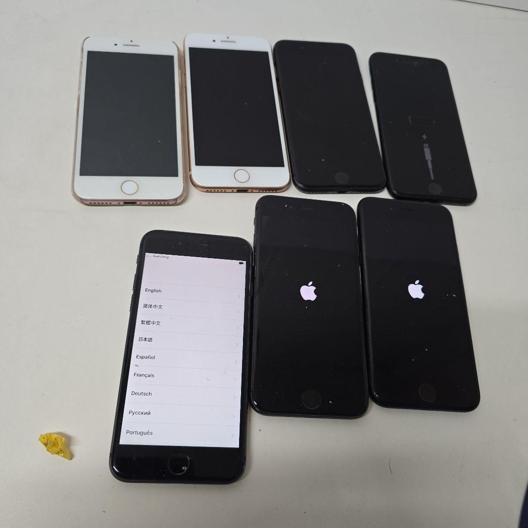 ジャンクはiPhone 8、iPhone 7、iPhone SEの合計7台。