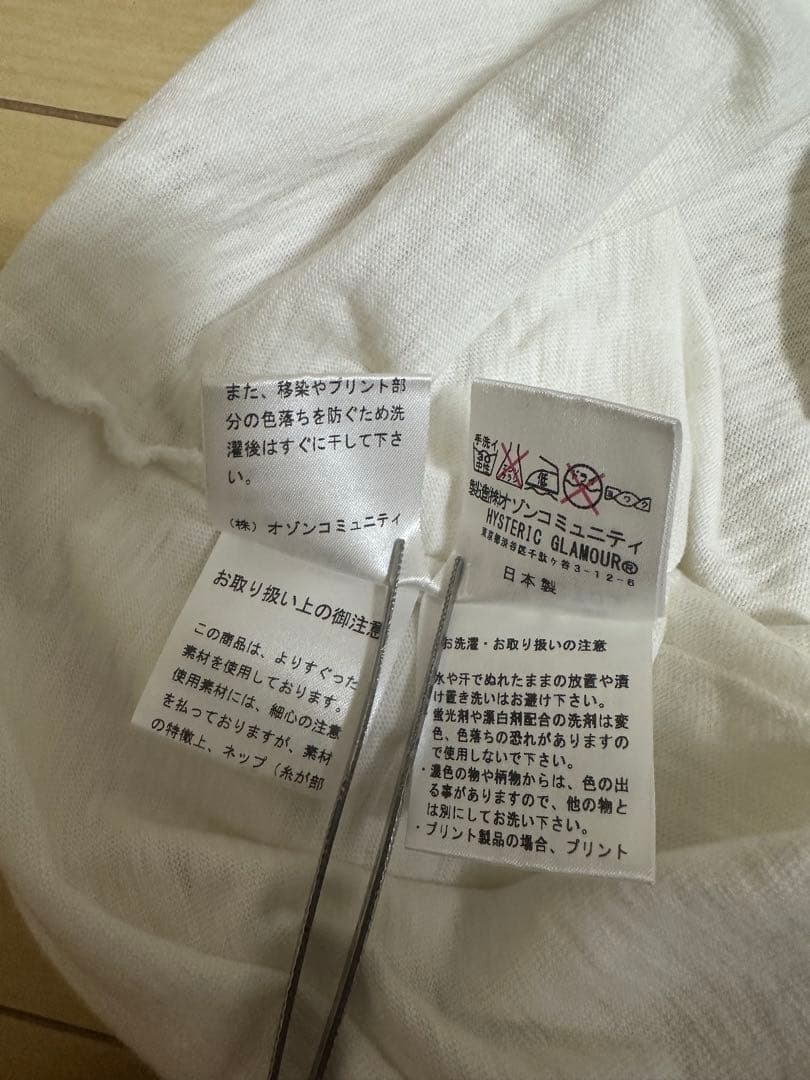ヒステリックグラマー　白Tシャツ　L