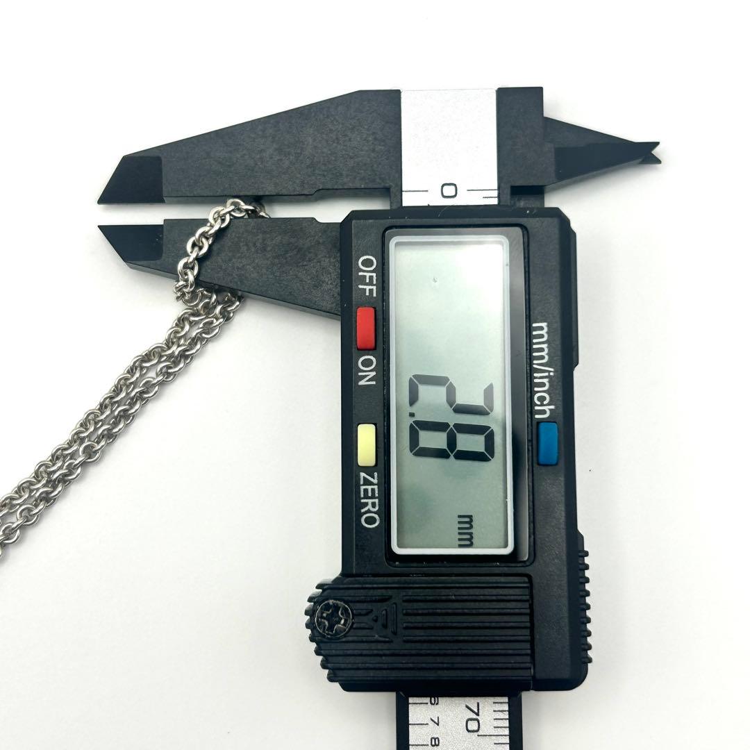 ボールアサイティファニー　チェーン　ネックレス　太め　シルバー　約51cm