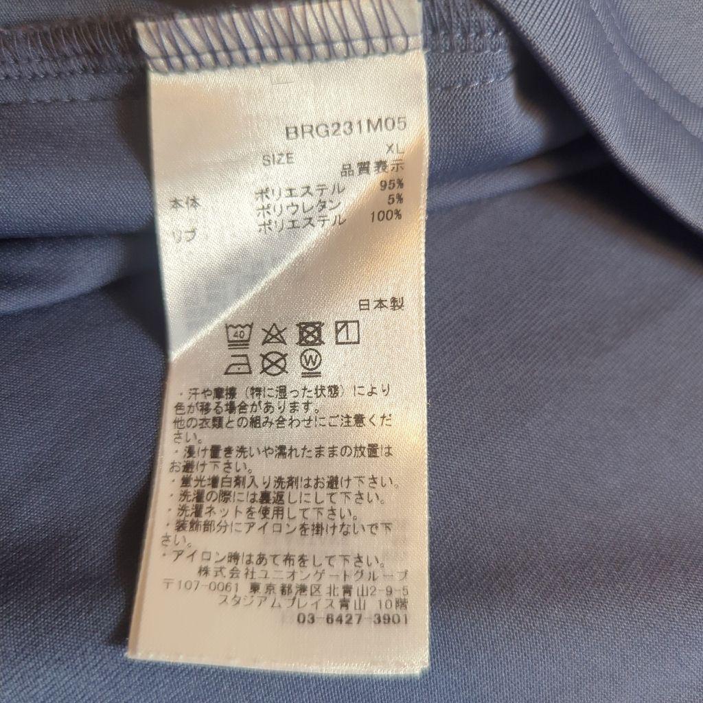 BRIEFING GOLF BRG231M05 ゴルフ シャツ XL サイドロゴ
