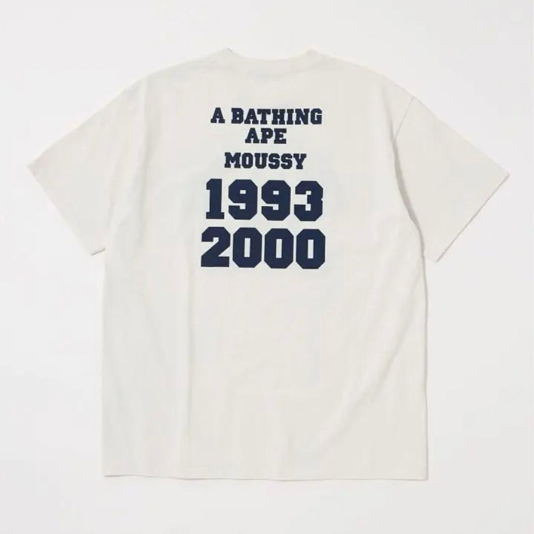トップス MOUSSY A BATHING APE COLLEGE PATCH TEE
