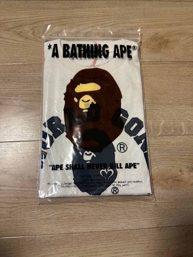 トップス MOUSSY A BATHING APE COLLEGE PATCH TEE