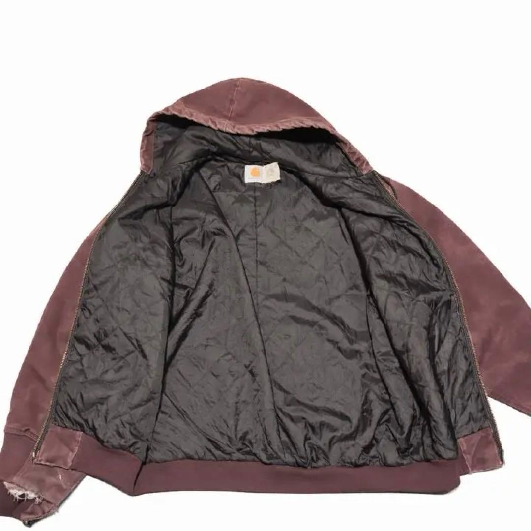 90〜00s USA製 Carhartt アクティブジャケット フェード ボロ