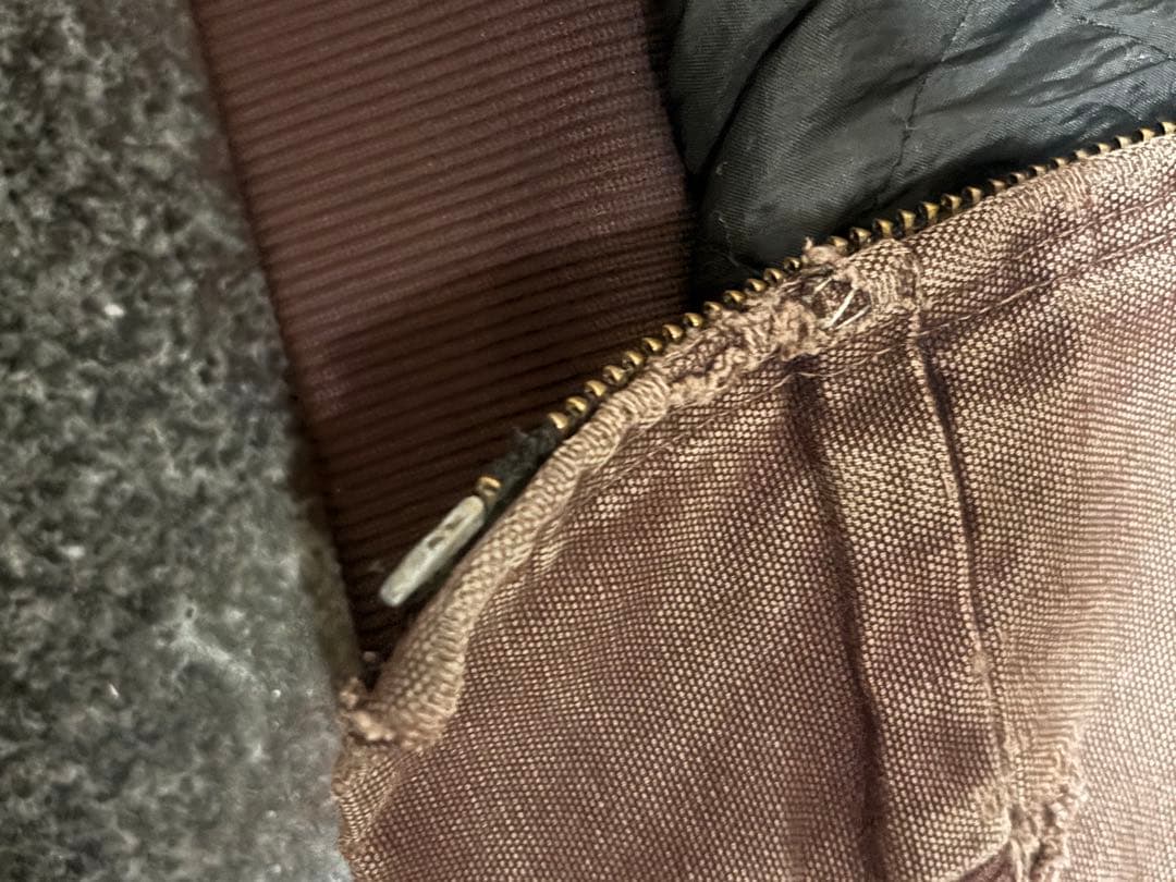 90〜00s USA製 Carhartt アクティブジャケット フェード ボロ