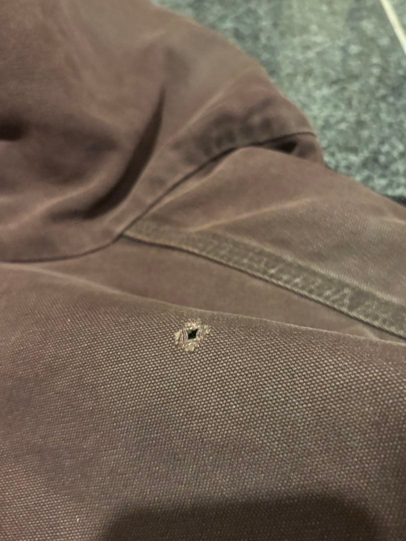 90〜00s USA製 Carhartt アクティブジャケット フェード ボロ