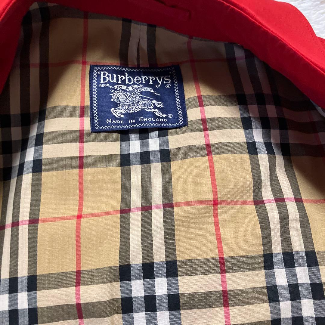 Burberrys 赤トレンチコート 1978年ビンテージ英国製クリーニング済み