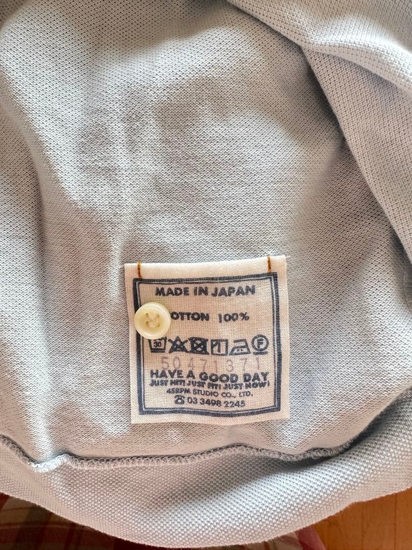 45rpm 長袖ポロシャツ