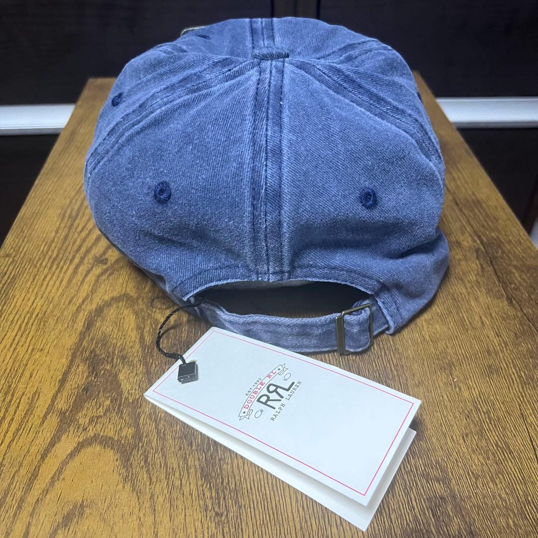 【未使用品】ダブル アールエル RRL ダブル-RL デニムブルーキャップ