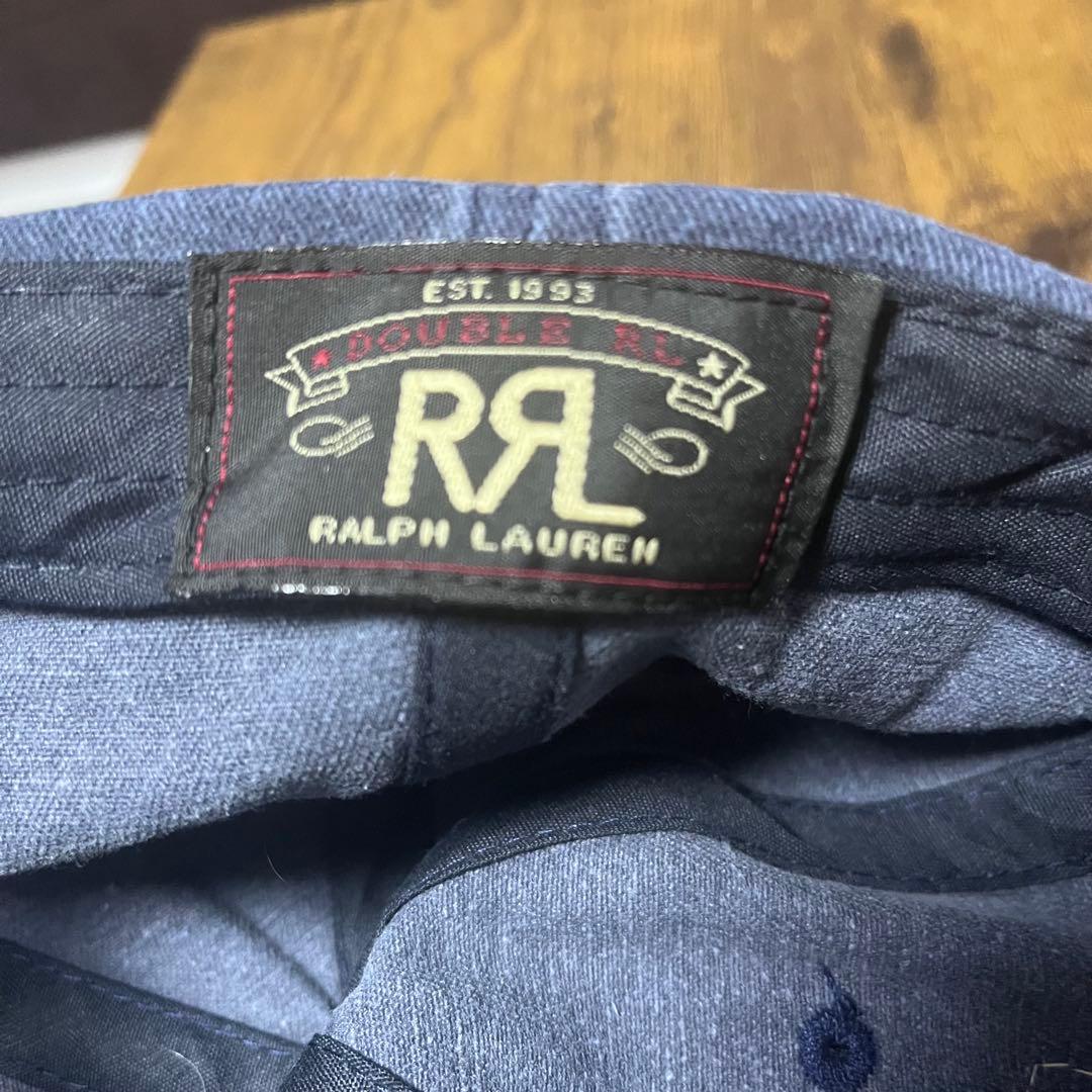 【未使用品】ダブル アールエル RRL ダブル-RL デニムブルーキャップ