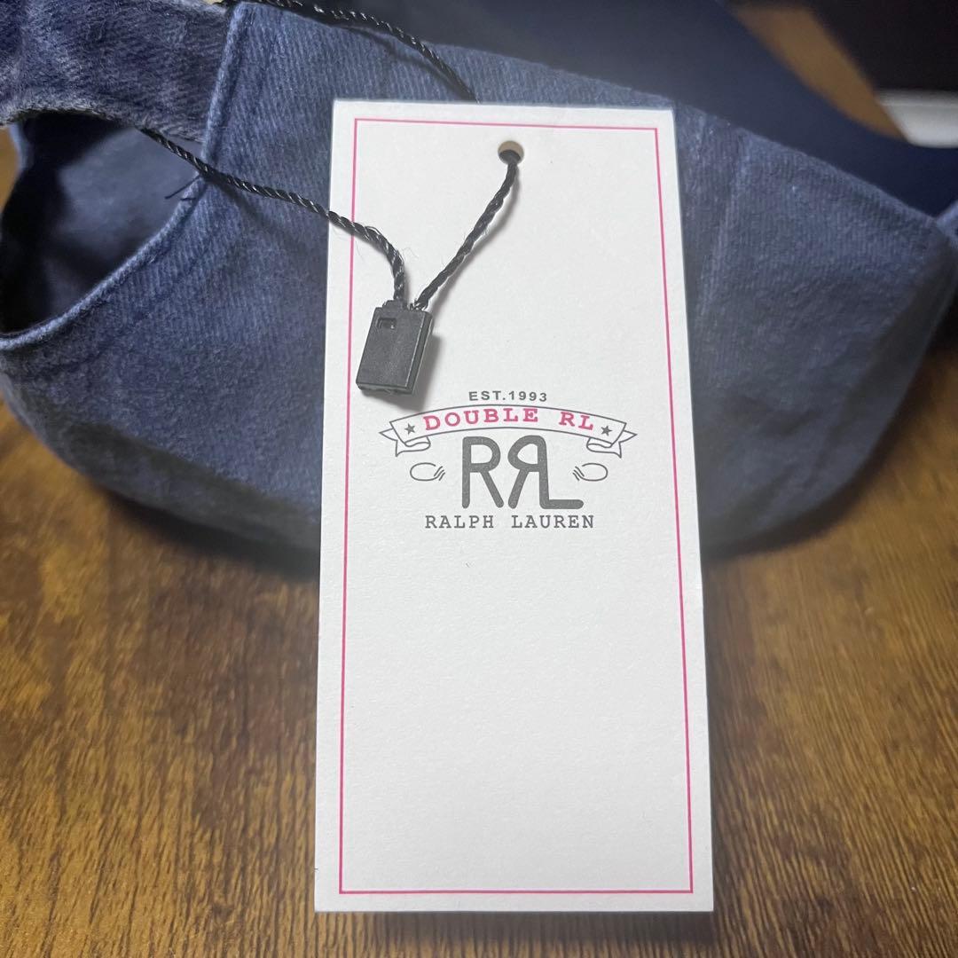 【未使用品】ダブル アールエル RRL ダブル-RL デニムブルーキャップ