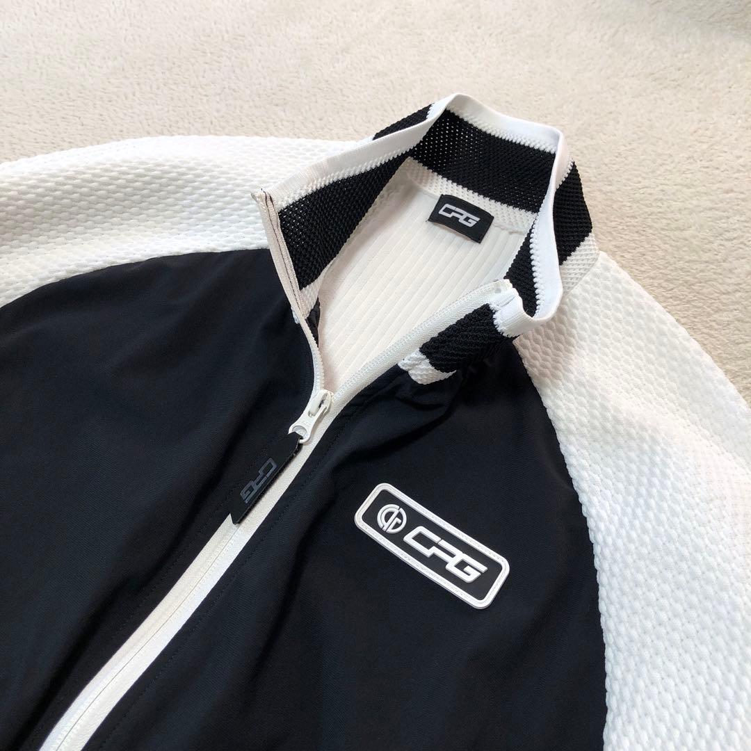 CPG GOLF シーピージーゴルフ 切替 ニットジップジャケット　メッシュ