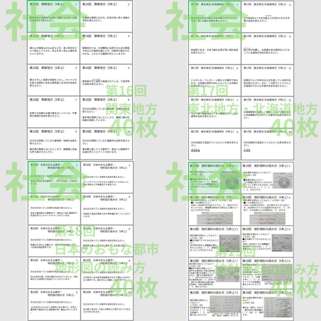 中学受験【5年上全部セット 社会・理科 6-19回】組分け対策 予習シリーズ