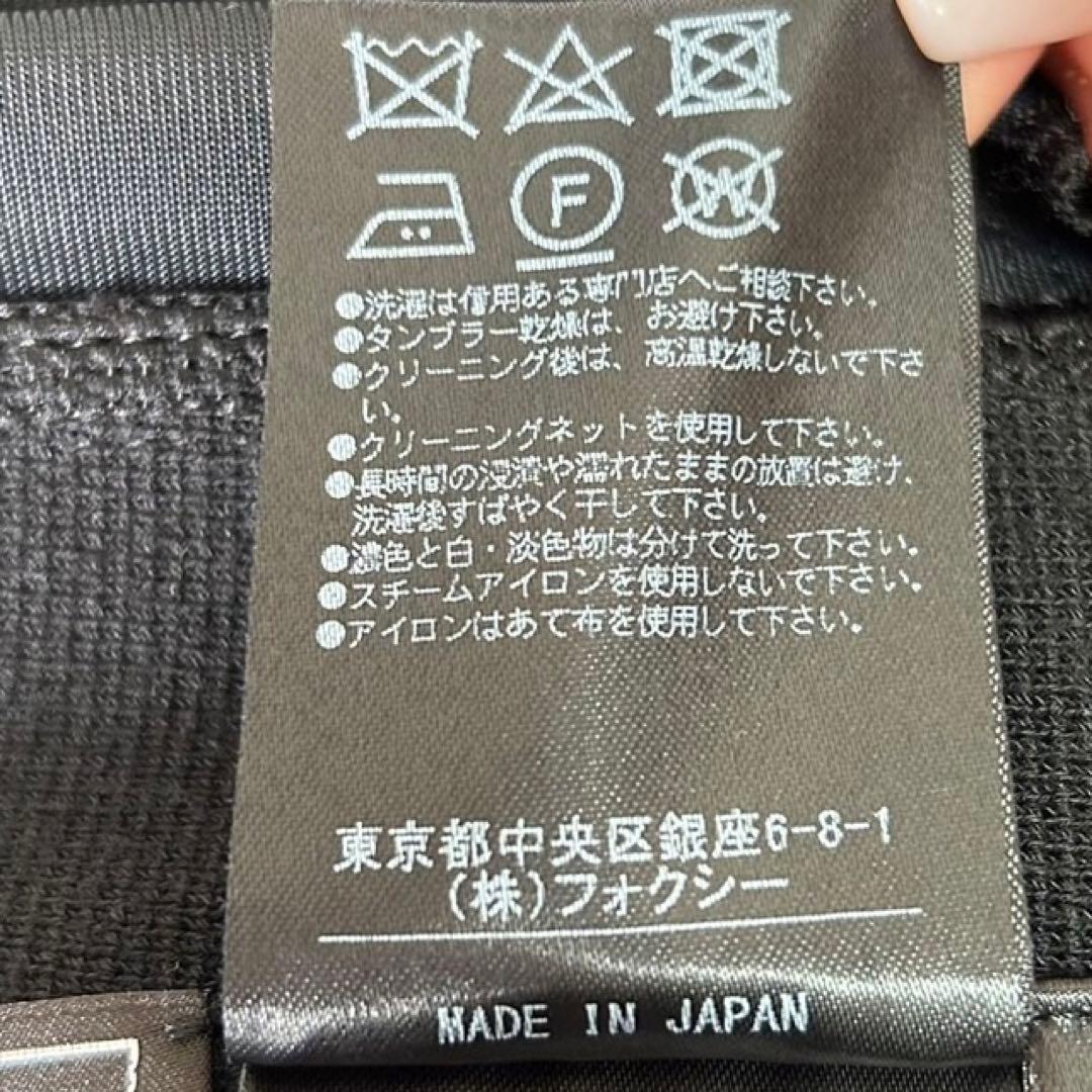 FOXY ✨良品✨ バイカラー ノースリーブ ワンピース ビジュー ボタン 40