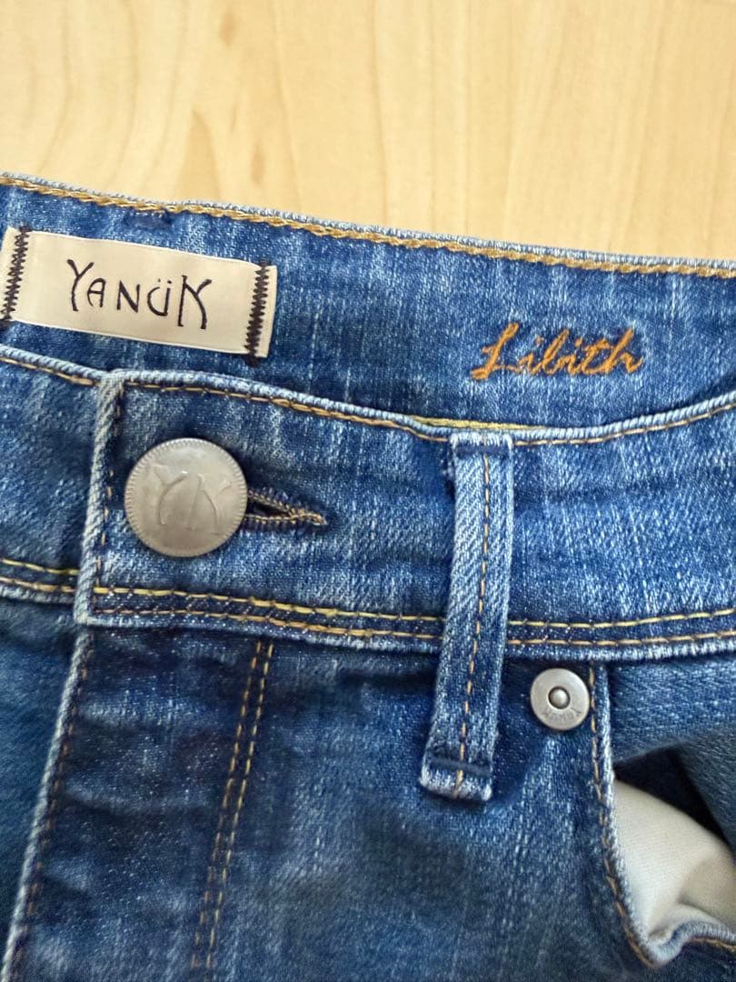 【美品】YANUK ヤヌーク 57101510 ライトブルー デニム 24