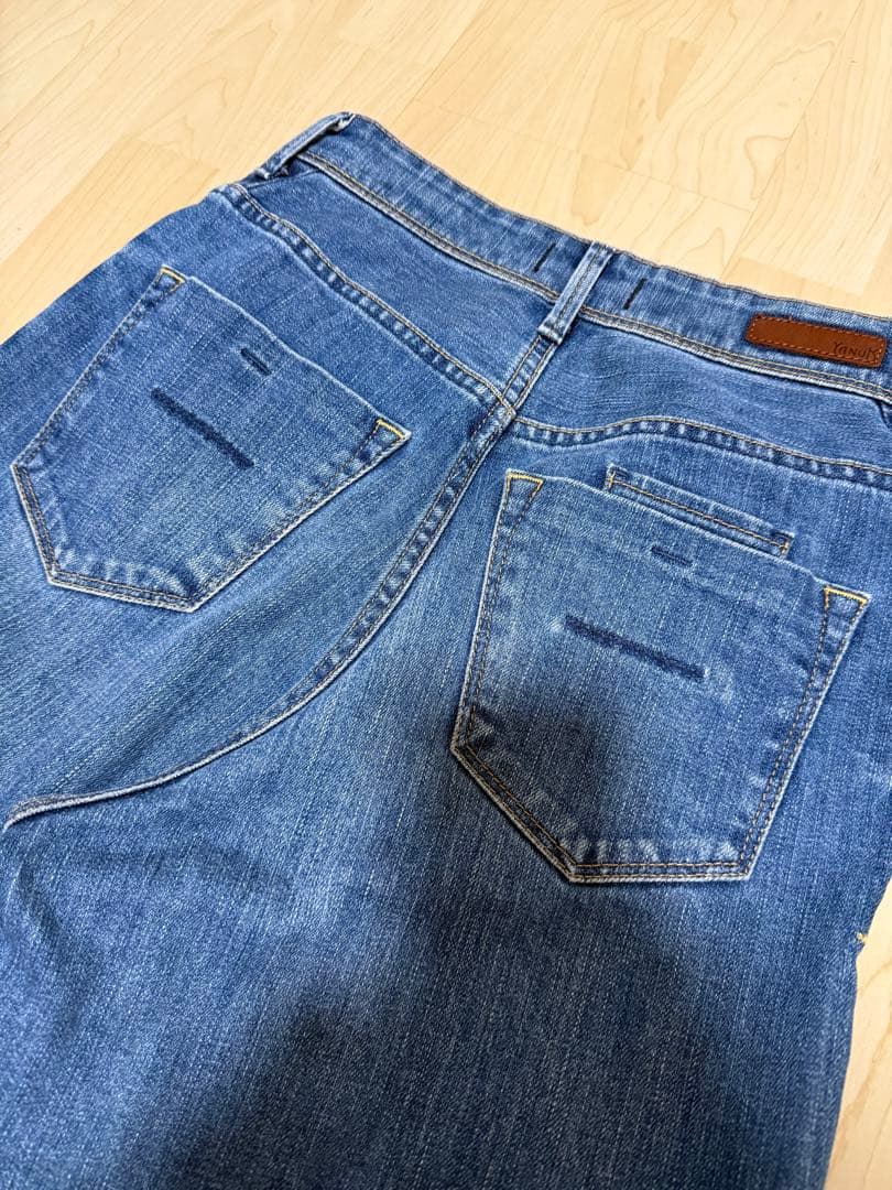 【美品】YANUK ヤヌーク 57101510 ライトブルー デニム 24