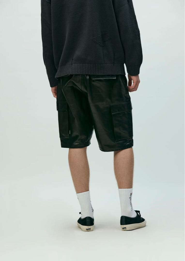 NEIGHBORHOODネイバーLEATHERレザーカーゴショーツwtaps