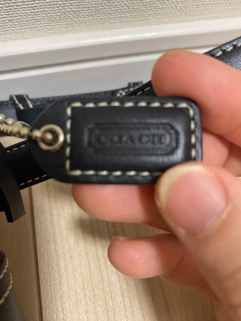COACH ブラック ボディバッグウエストポーチ黒