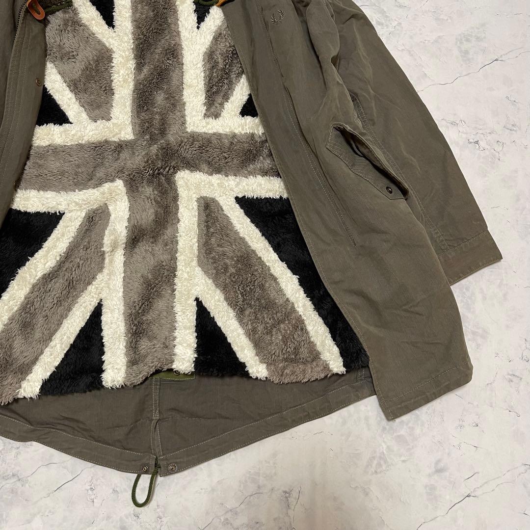 Fred Perry フレッドペリーF2277 モッズコート カーキー M