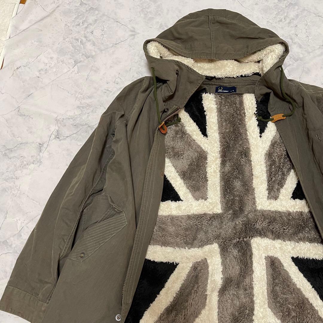 Fred Perry フレッドペリーF2277 モッズコート カーキー M