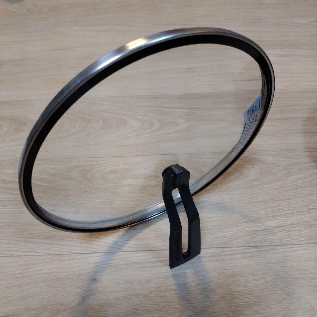 【中古美品】VERMICULAR フライパン 20cm ガラス蓋＆レシピブック付