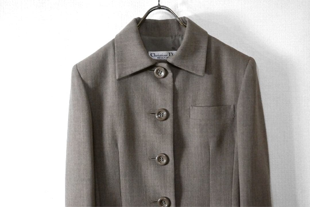 Dior ディオール / ウールジャケット 9号 グレージュ テーラード