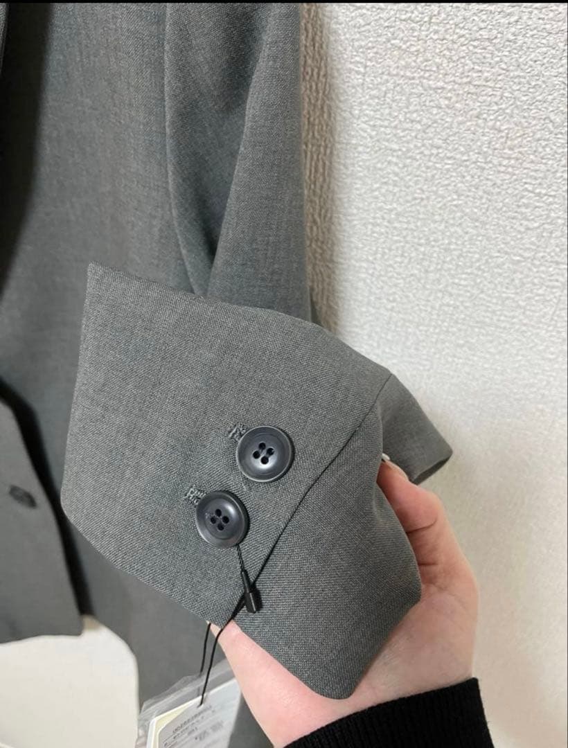 新品Gready Brilliant トロピカルテーラードジャケット　グレー