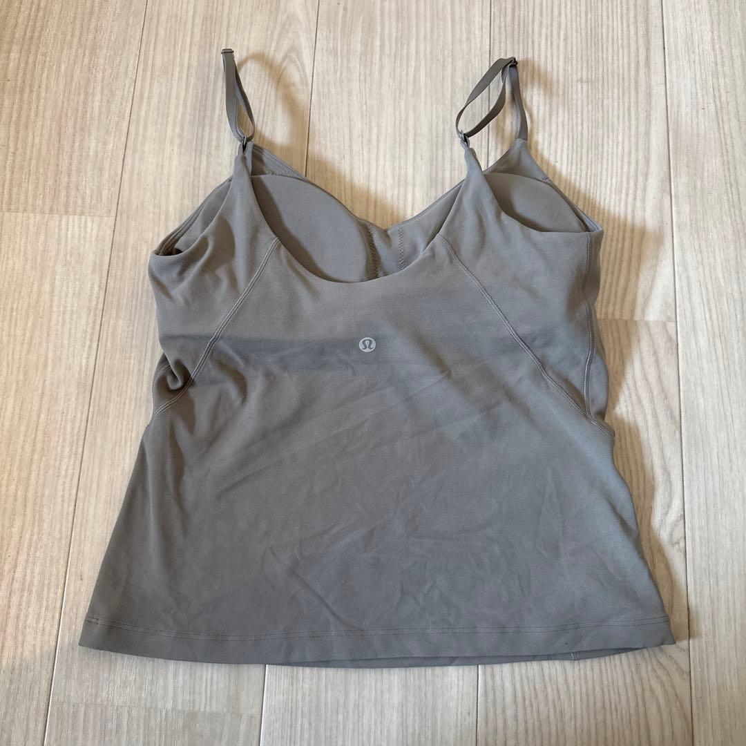 ルルレモン　align waist length キャミソール　8 グレー