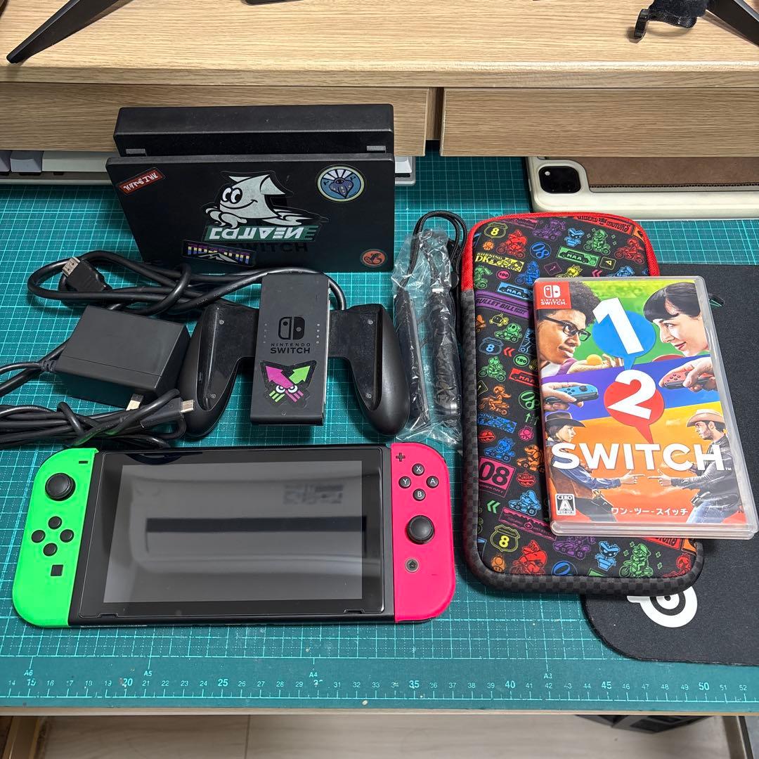 Nintendo Switch 本体 スプラトゥーンデザイン 動作確認済
