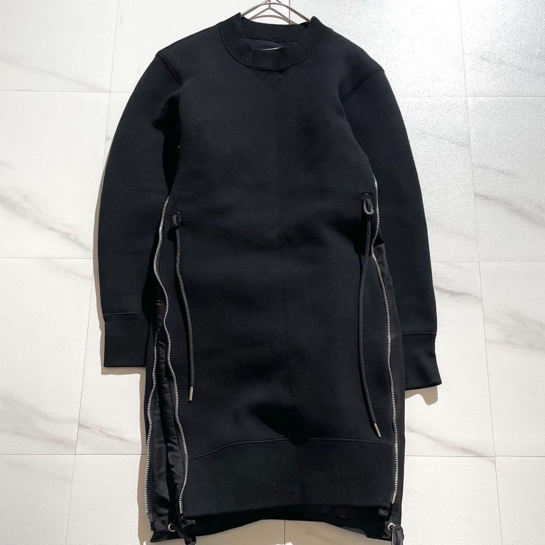 美品✨sacai Sponge Sweat Nylon Twill Dress