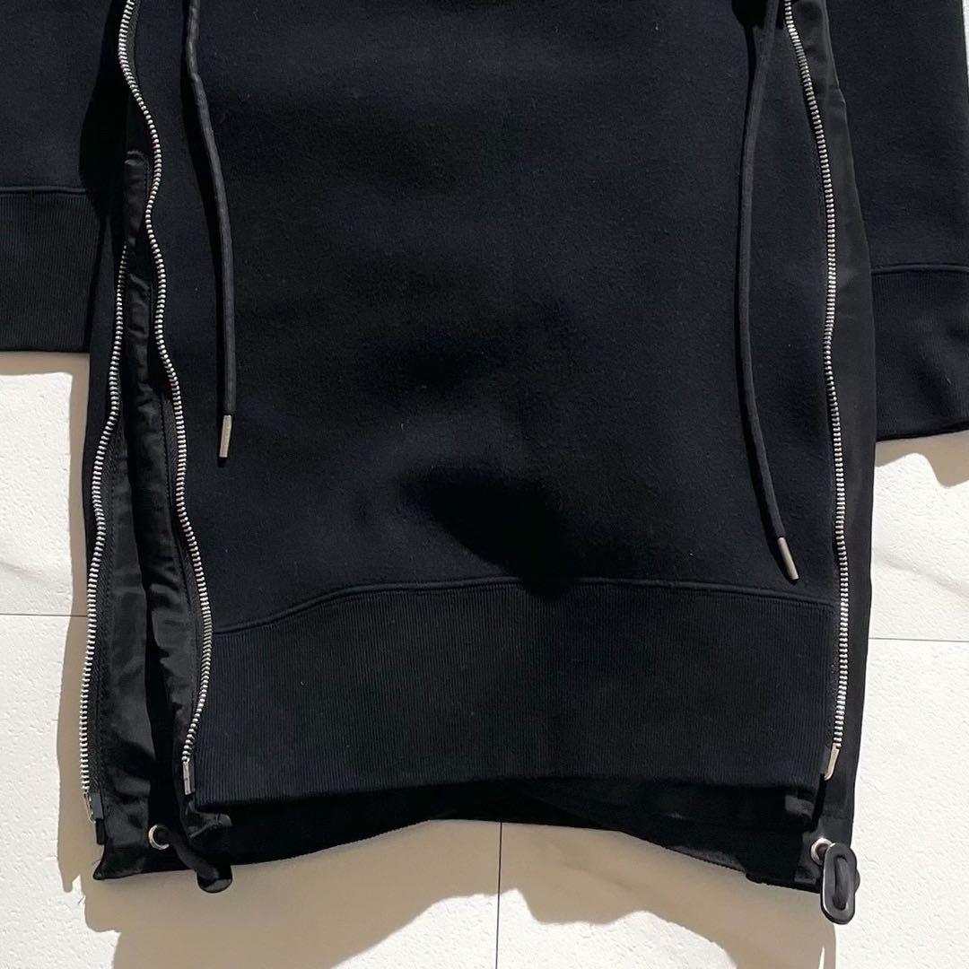 美品✨sacai Sponge Sweat Nylon Twill Dress