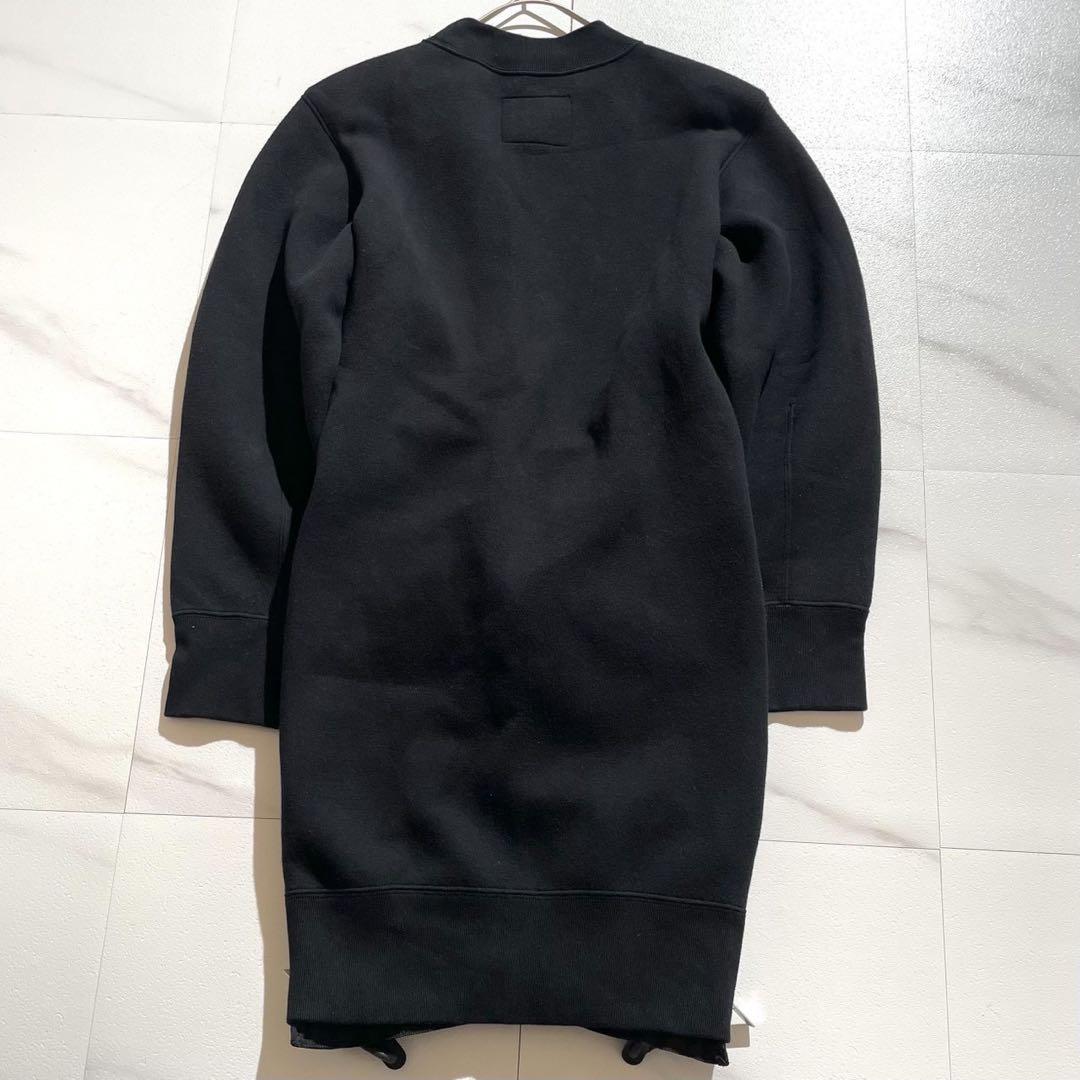 美品✨sacai Sponge Sweat Nylon Twill Dress