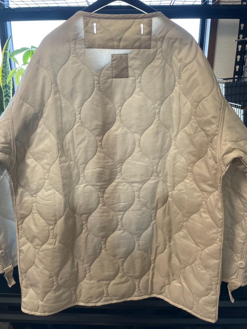 新品タグ付き BEAMS ベージュ ショートモッズコート キルティング