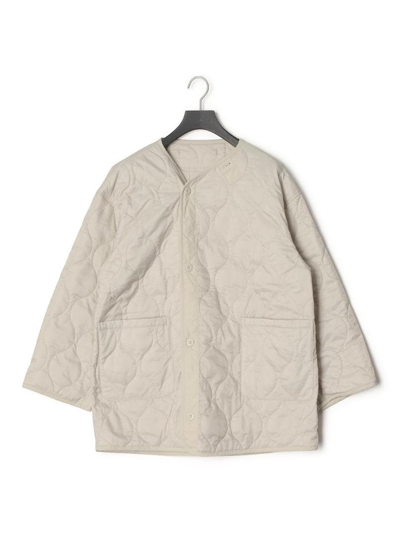 新品タグ付き BEAMS ベージュ ショートモッズコート キルティング