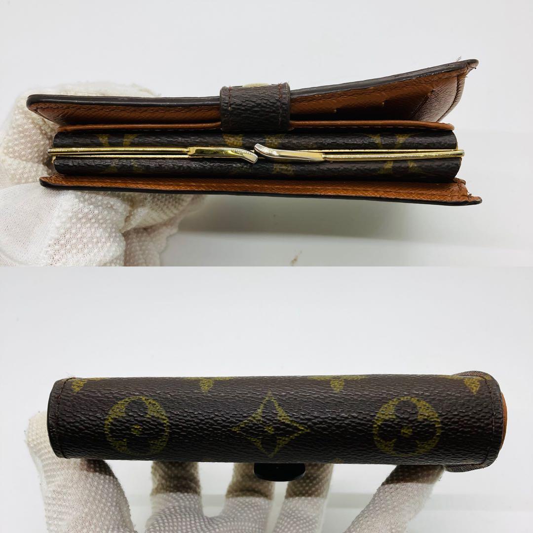 ルイヴィトン 二つ折り財布 ガマ口 モノグラム 財布 A968