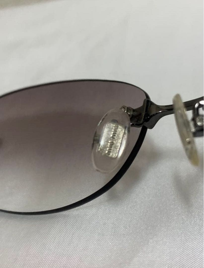 小物 miumiu Rimless glasses Rhinestone