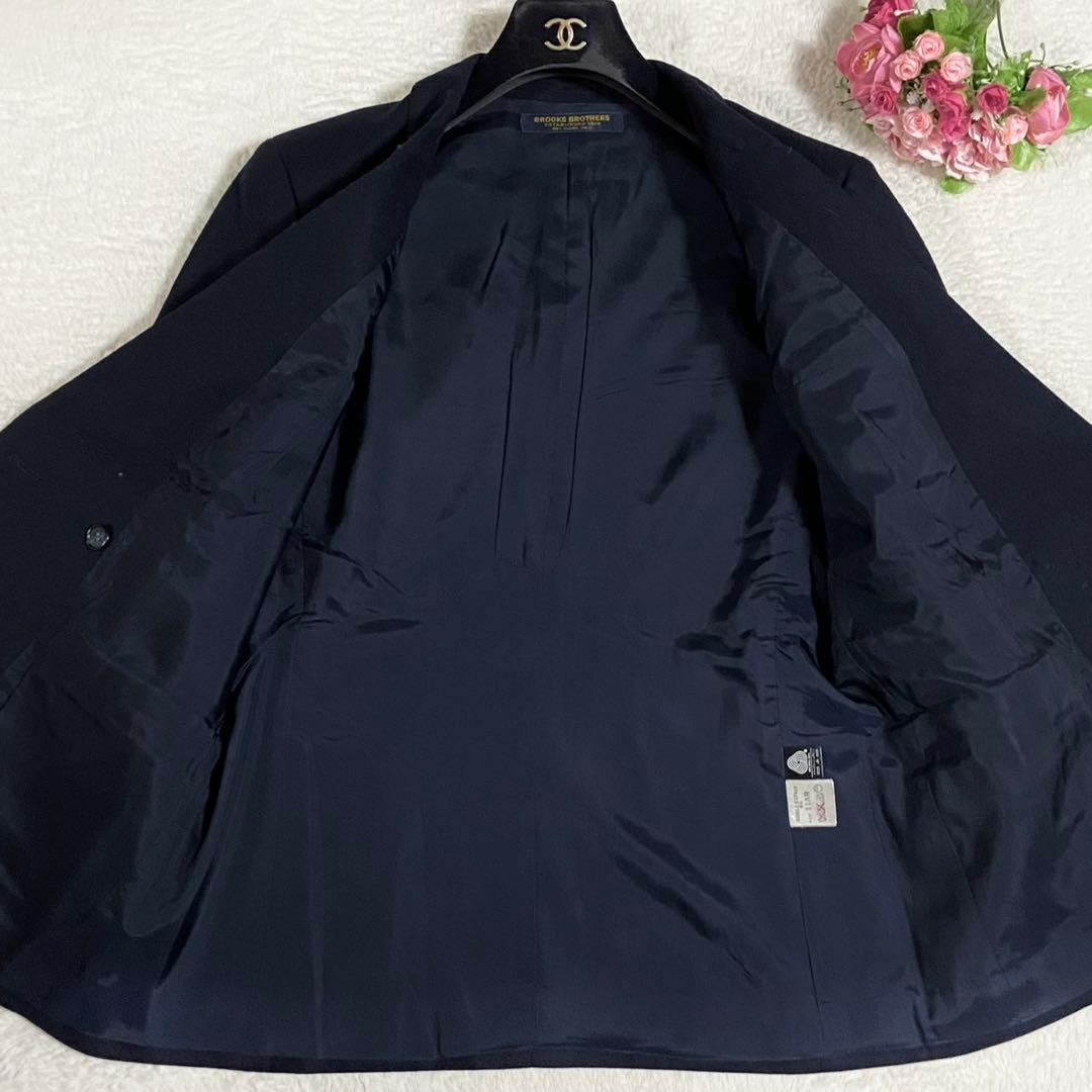 【美品】ブルックスブラザーズ ダブル 紺ブレ 金ボタン ネイビー Lサイズ