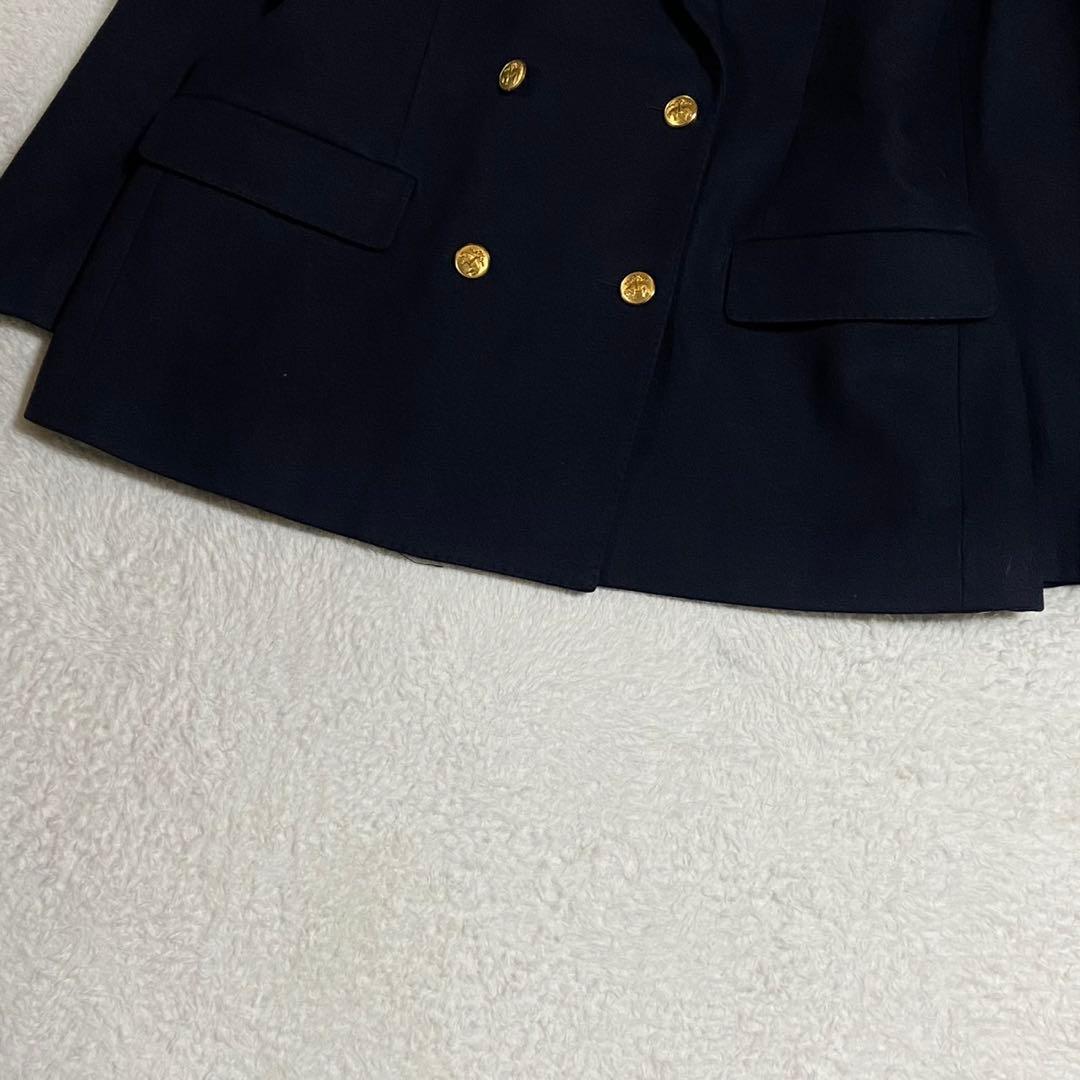 【美品】ブルックスブラザーズ ダブル 紺ブレ 金ボタン ネイビー Lサイズ