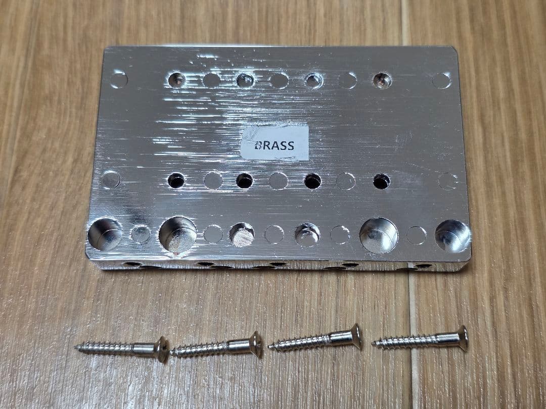 Fender HiMass 5弦ベースブリッジ クロム 真鍮製サドル付き