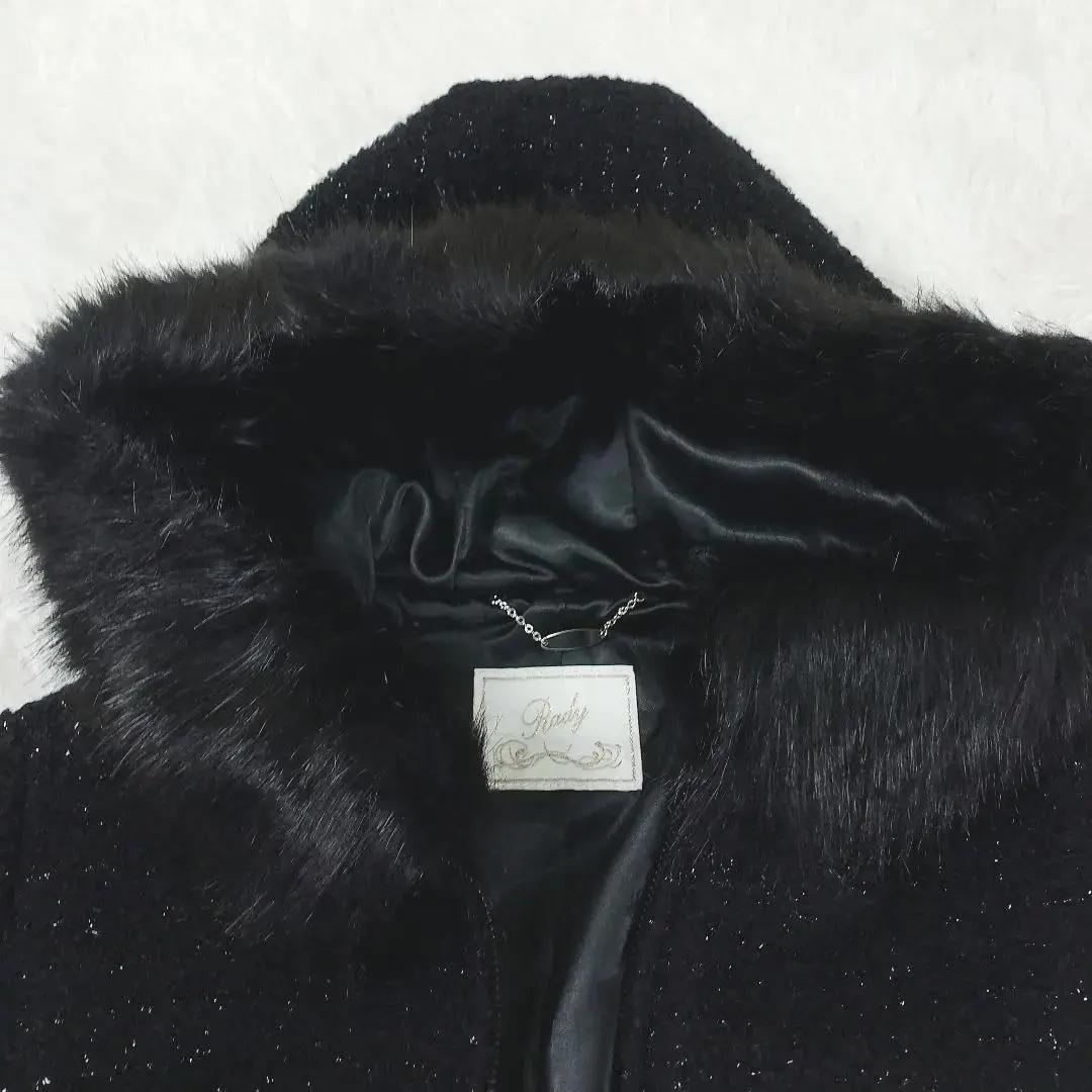 【定価49500】【タグ付き 未使用】 Rady ロングコート ベルト付 黒