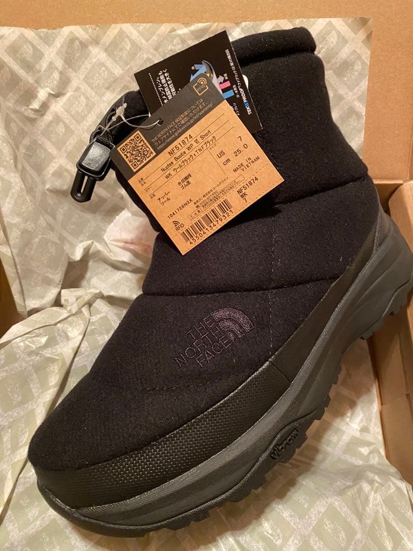 新品 THE NORTH FACE ノースフェイス ヌプシブーティウールブラック