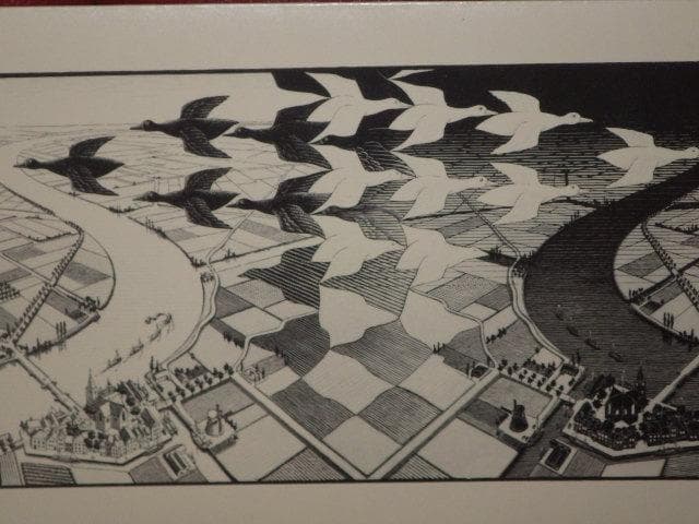 80’S★MC Escher★ビンテージ★トリックアート★エッシャー★騙し絵