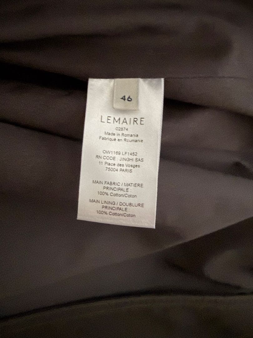 LEMAIRE BOXY BLOUSON 25AW サイズ46