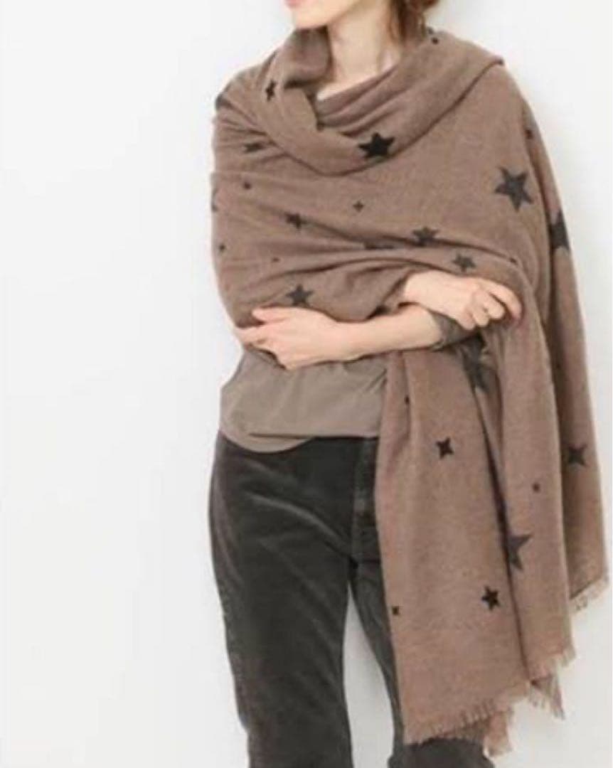 新品　ドゥーズィエムクラス　カシミヤ100% DOUCE GLOIRE 星柄