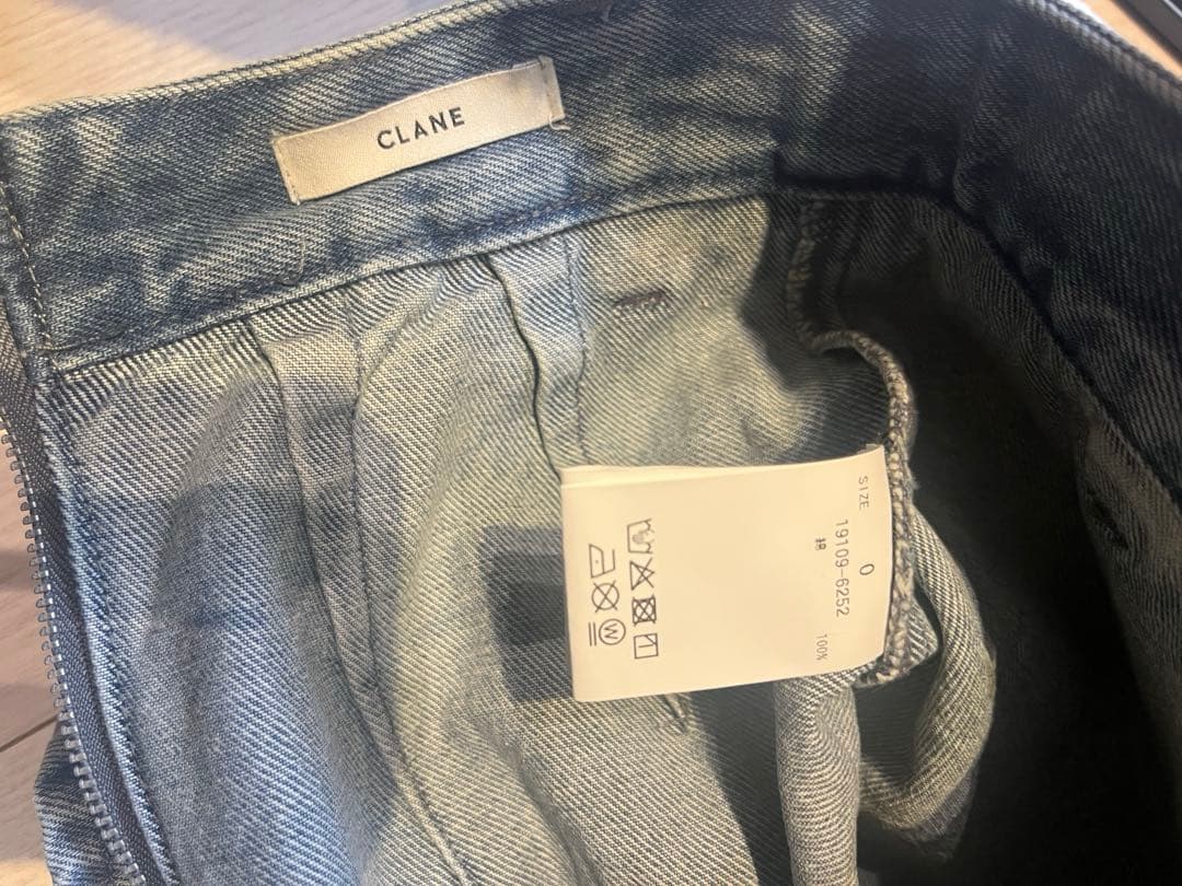 みかんCLANE CIRCLE CUTLAYERED DENIMSKIRT