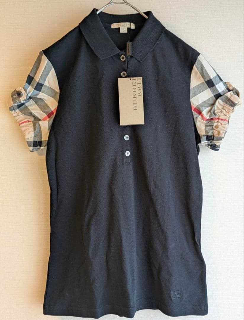 【タグ付き】バーバリーブリットBURBERRY BRIT ポロシャツ Mサイズ