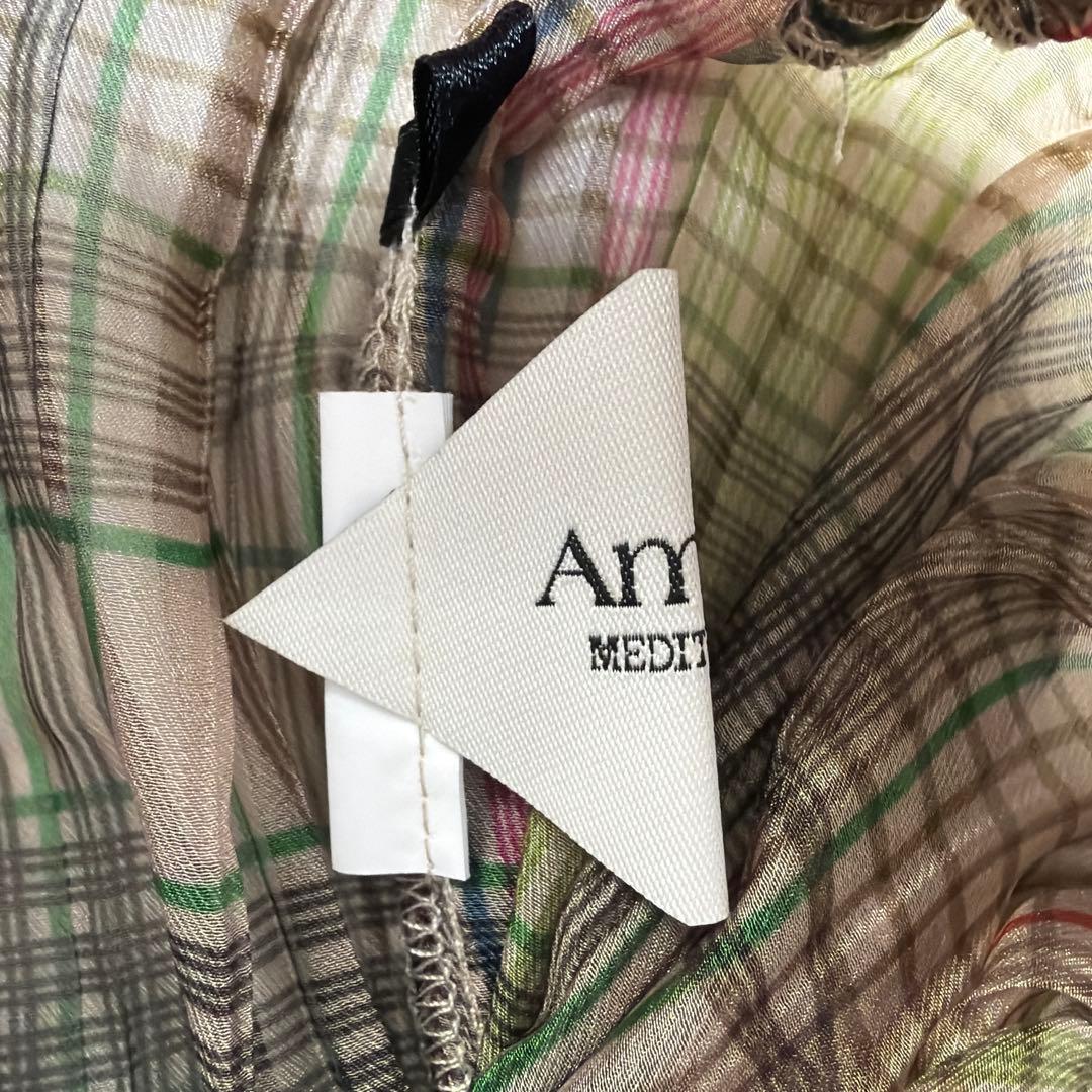 スカート ameri MEDI STRAIN CHECK SKIRT
